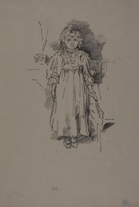 Pequeña Evelyn de James Abbott McNeill Whistler
