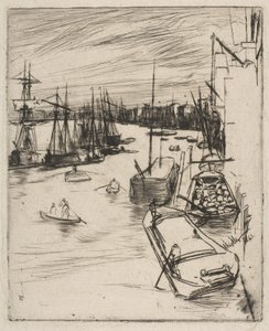 Little Wapping (El pequeño Rotherhithe) de James McNeill Whistler