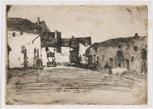 Liverdun. Uno de los Doce Grabados de la Naturaleza de James Abbott McNeill Whistler