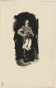 Hombre con camisa a cuadros de James McNeill Whistler