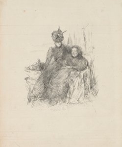 Madre e hija [La madre enferma] de James McNeill Whistler