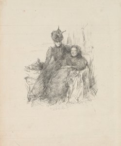 Madre e hija [La madre enferma] de James Abbott McNeill Whistler