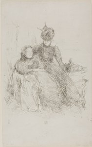 Madre e hija [La madre enferma] de James Abbott McNeill Whistler