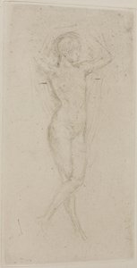 Chica Desnuda con los Brazos Levantados de James Abbott McNeill Whistler