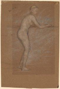 Desnudo Apoyado en una Barandilla