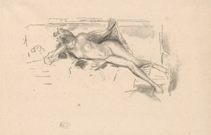 Modelo desnudo, reclinado