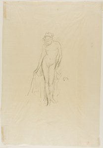 Modelo Desnudo, de Pie de James Abbott McNeill Whistler