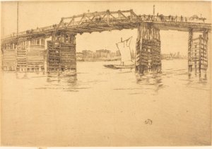 Puente de Old Battersea de James Abbott McNeill Whistler