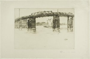 Puente viejo de Battersea de James Abbott McNeill Whistler