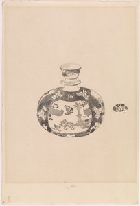 Jarra de jengibre oviforme con tapa en forma de campana de James Abbott McNeill Whistler