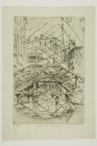 Ponte del Piovan de James Abbott McNeill Whistler