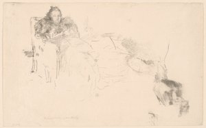 Estudio de retrato: Sra. Philip, No. 4 [Estudios de los Philips] de James Abbott McNeill Whistler