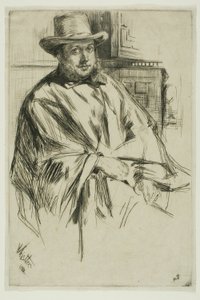 Retrato de un hombre de James Abbott McNeill Whistler
