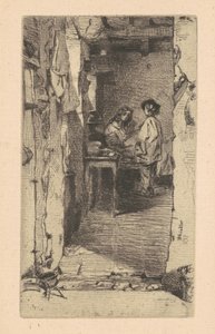 Recolectores de Trapos, Barrio Mouffetard, París de James Abbott McNeill Whistler
