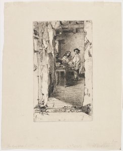 Recolectores de trapos, Quartier Mouffetard, París de James Abbott McNeill Whistler