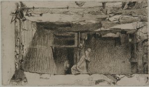Recolectores de trapos, Quartier Mouffetard, París de James Abbott McNeill Whistler