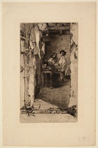 Traperos, Quartier Mouffetard, París de James McNeill Whistler