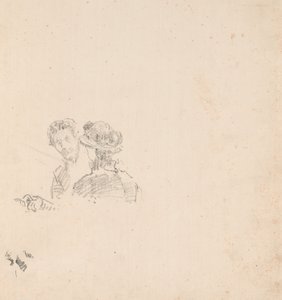 Boceto: Autorretrato con la Srta. R. Birnie Philip