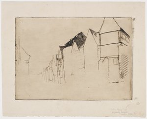 Boceto de casas de James Abbott McNeill Whistler