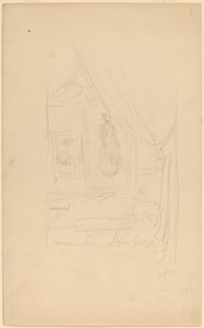 Boceto del retrato de la Sra. Godwin cuando se exhibió en la Sociedad de Artistas Británicos