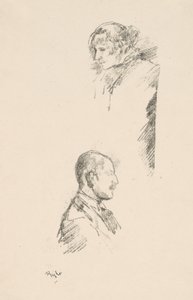 Bocetos de la Srta. Philip y el Sr. A. Studd de James Abbott McNeill Whistler