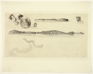 Bocetos en la Placa de la Encuesta Costera de James Abbott McNeill Whistler