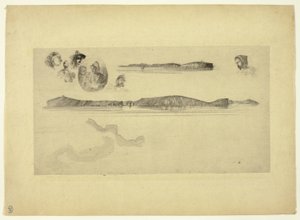 Bocetos en la Placa de la Encuesta Costera de James Abbott McNeill Whistler