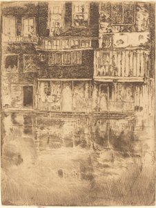 Casa cuadrada, Ámsterdam de James Abbott McNeill Whistler