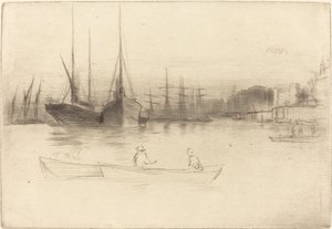 Barcos de Vapor frente a la Torre de James Abbott McNeill Whistler
