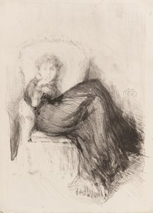 Estudio—Maude Sentada de James Abbott McNeill Whistler