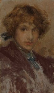 Estudio de la cabeza y los hombros de una niña de James McNeill Whistler