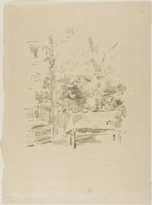 Tête-à-tête en el jardín de James McNeill Whistler