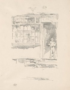 La barbería de Mews de James McNeill Whistler