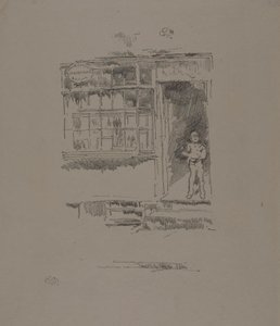 La barbería de Mews de James McNeill Whistler