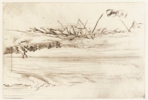 La playa, Hastings de James Abbott McNeill Whistler