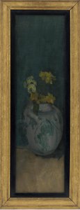 La chica azul (fragmento): Amarillo y azul de James Abbott McNeill Whistler