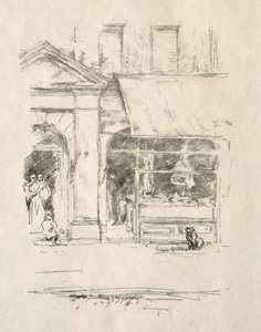 El perro del carnicero de James McNeill Whistler
