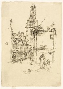 La Torre del Reloj - Amboise de James Abbott McNeill Whistler