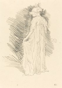 Figura drapeada, vista trasera de James Abbott McNeill Whistler