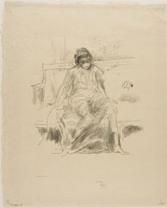 Figura drapeada, sentada de James Abbott McNeill Whistler