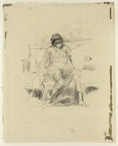 La figura drapeada, sentada de James Abbott McNeill Whistler