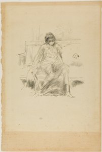 La figura drapeada, sentada
