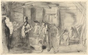 The Forge, from the Thames Set (una serie de dieciséis grabados de escenas en el Támesis y otros temas) de James Abbott McNeill Whistler