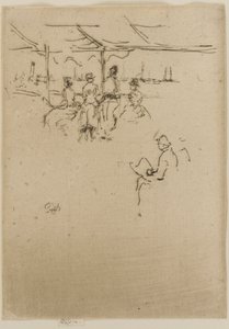El embarcadero, vacas de James Abbott McNeill Whistler