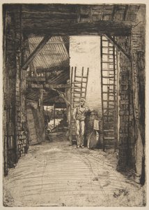 El calero (W. Jones, calero, Thames Street) de James McNeill Whistler
