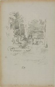 El pequeño café en el bosque de James Abbott McNeill Whistler