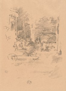 El pequeño café en el bosque de James Abbott McNeill Whistler