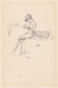 La pequeña modelo desnuda, leyendo de James Abbott McNeill Whistler