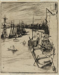 El Pequeño Rotherhithe de James Abbott McNeill Whistler