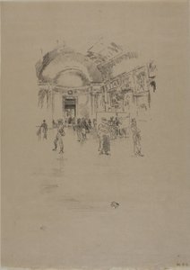 La galería larga, Louvre de James Abbott McNeill Whistler